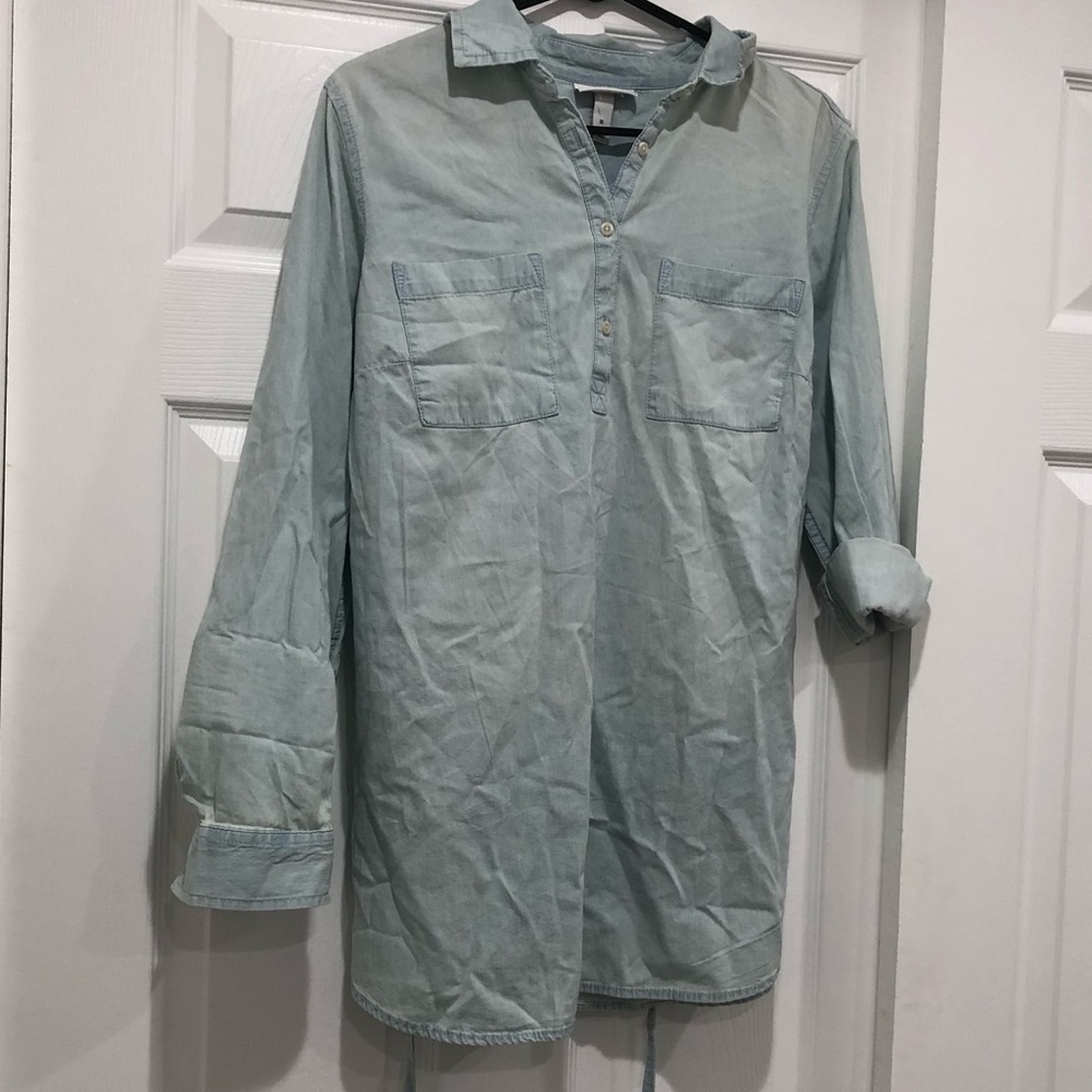 Jean long sleeve dress